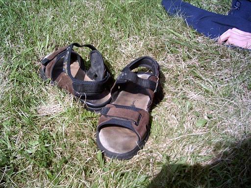moje oldskůl sandalos